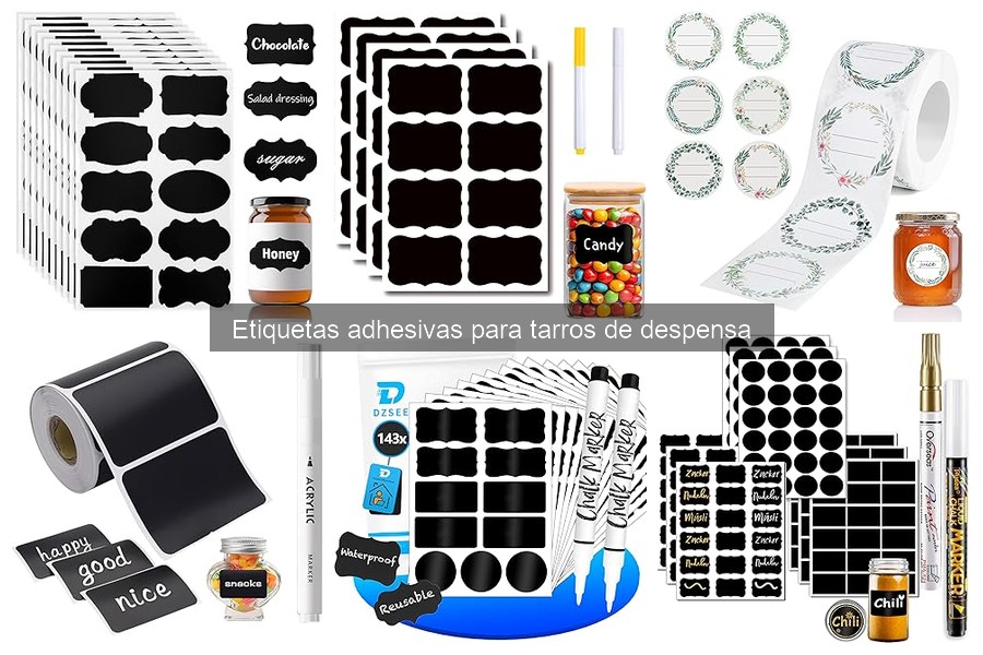 Mejores marcas de etiquetas adhesivas para tarros de despensa