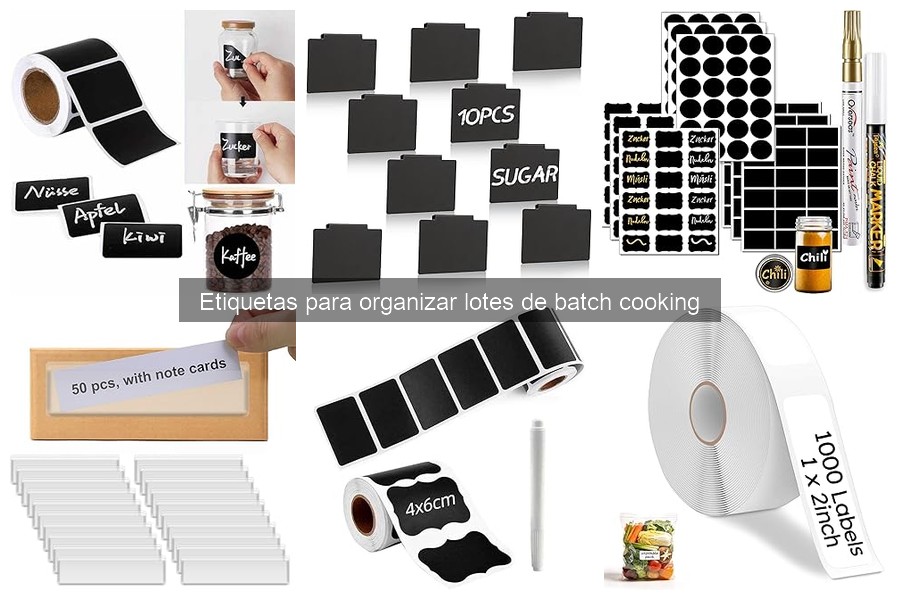 Mejores marcas de etiquetas para batch cooking en 2023