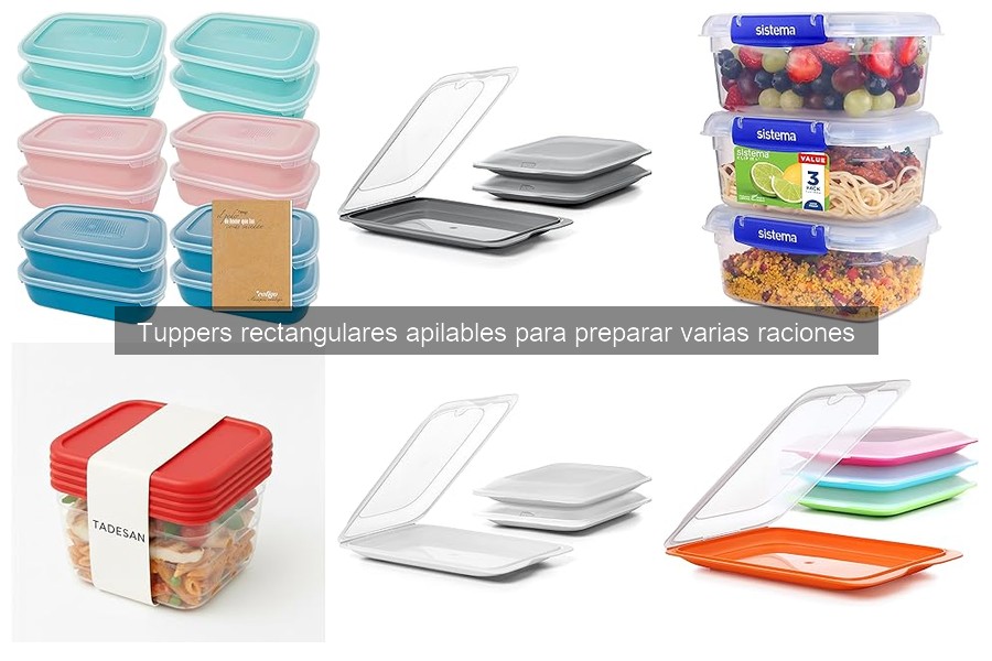 Mejores marcas de tuppers rectangulares apilables