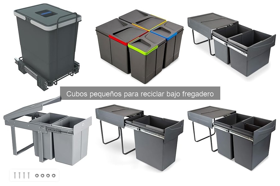 Mejores materiales para cubos de reciclaje bajo fregadero