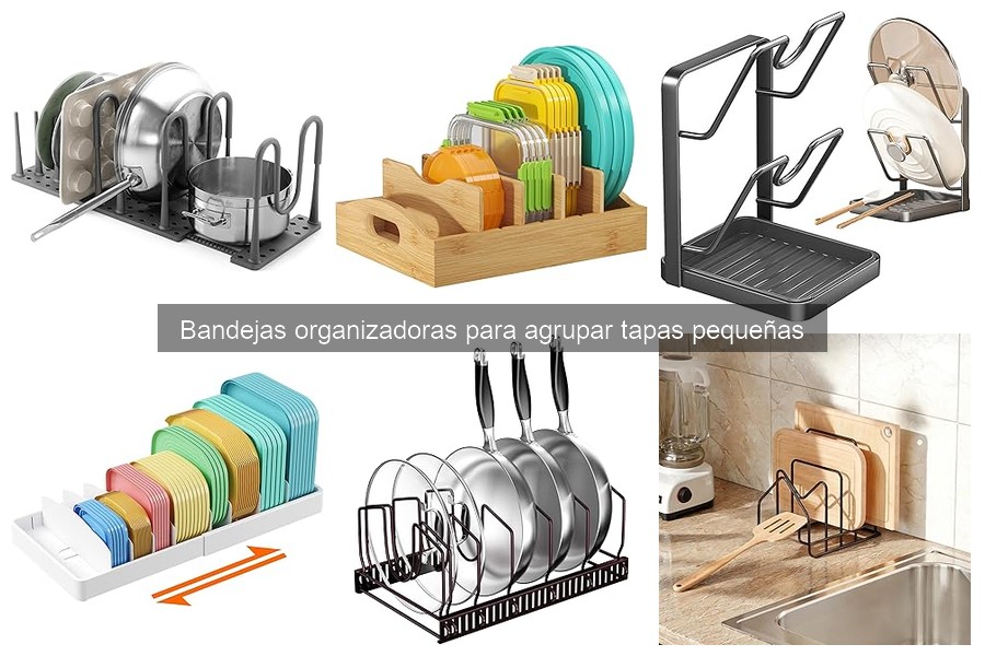 Mejores ofertas en bandejas organizadoras para tapas pequeñas