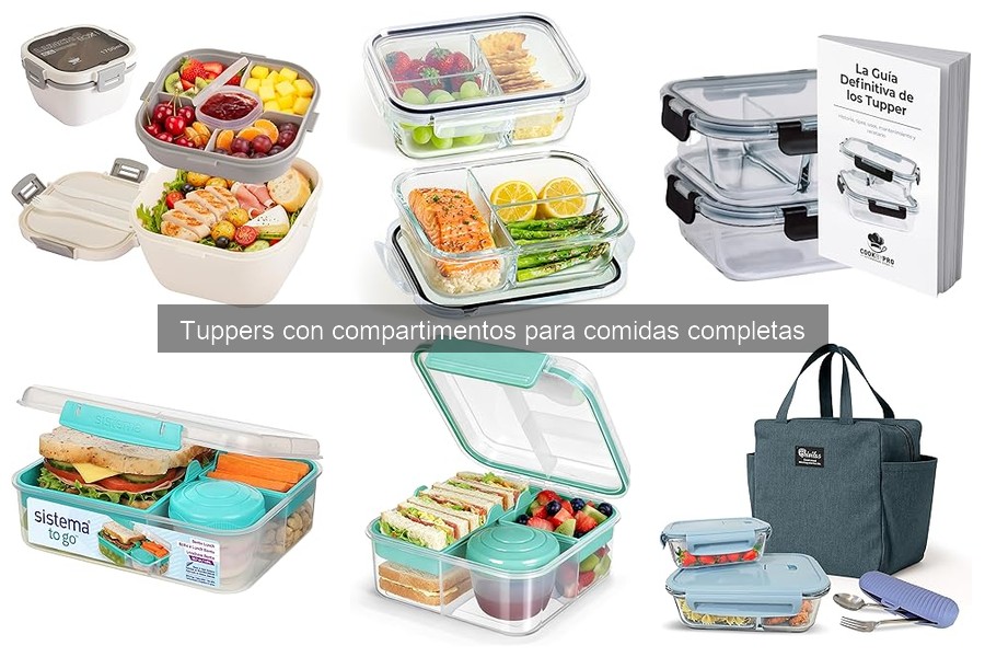 Mejores ofertas en tuppers con compartimentos para comidas