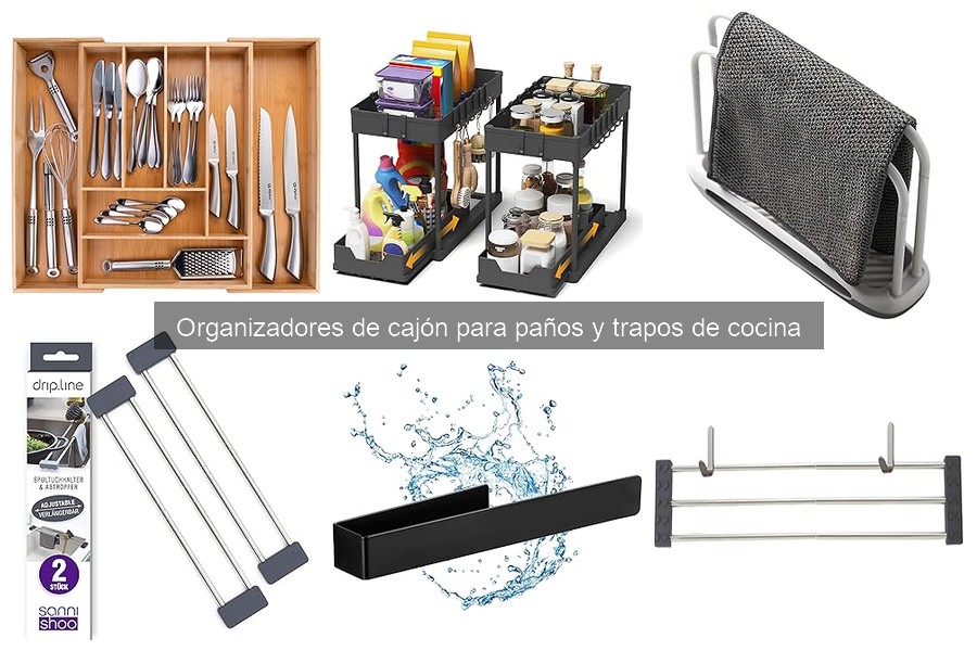 Mejores organizadores de cajón para paños de cocina