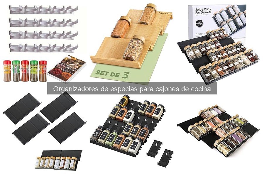 Mejores organizadores de especias para cajones 2023