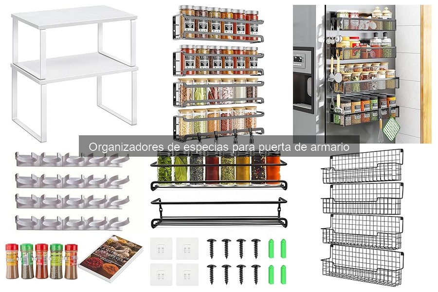 Mejores organizadores de especias para cocinas pequeñas