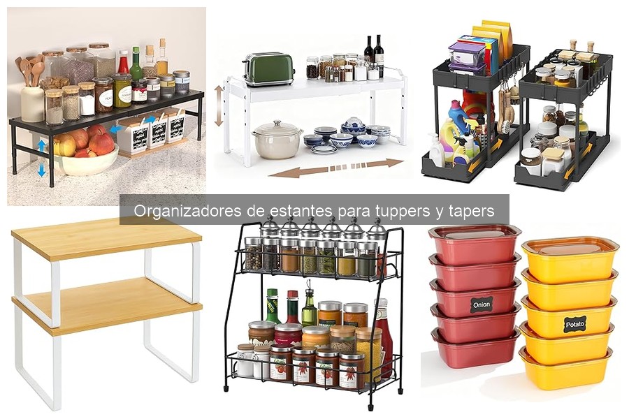 Mejores organizadores de estantes para tuppers según el espacio