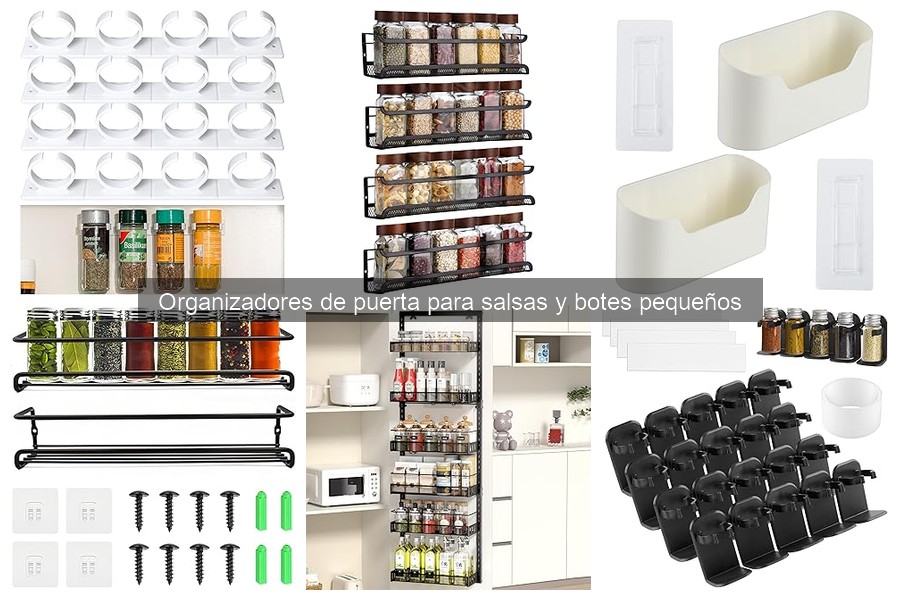 Mejores organizadores de puerta para salsas y botes 2023