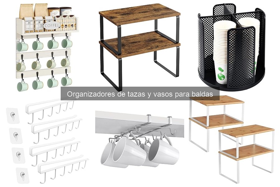 Mejores organizadores de tazas para cocinas pequeñas