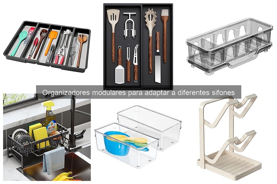 Mejores organizadores modulares para sifones según el espacio
