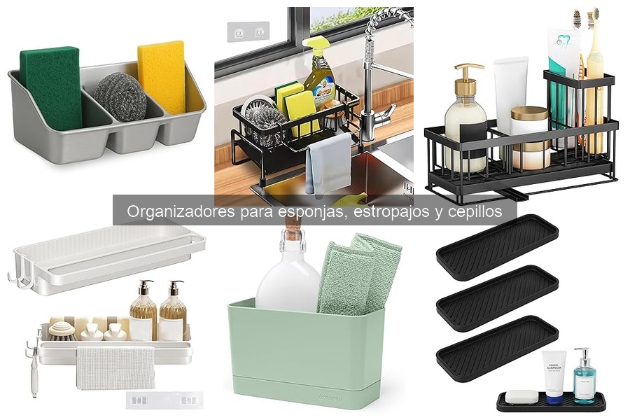 Mejores organizadores para esponjas y estropajos del mercado