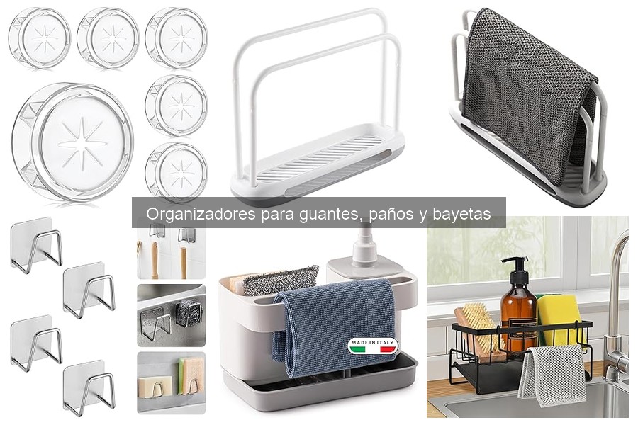 Mejores organizadores para guantes, paños y bayetas