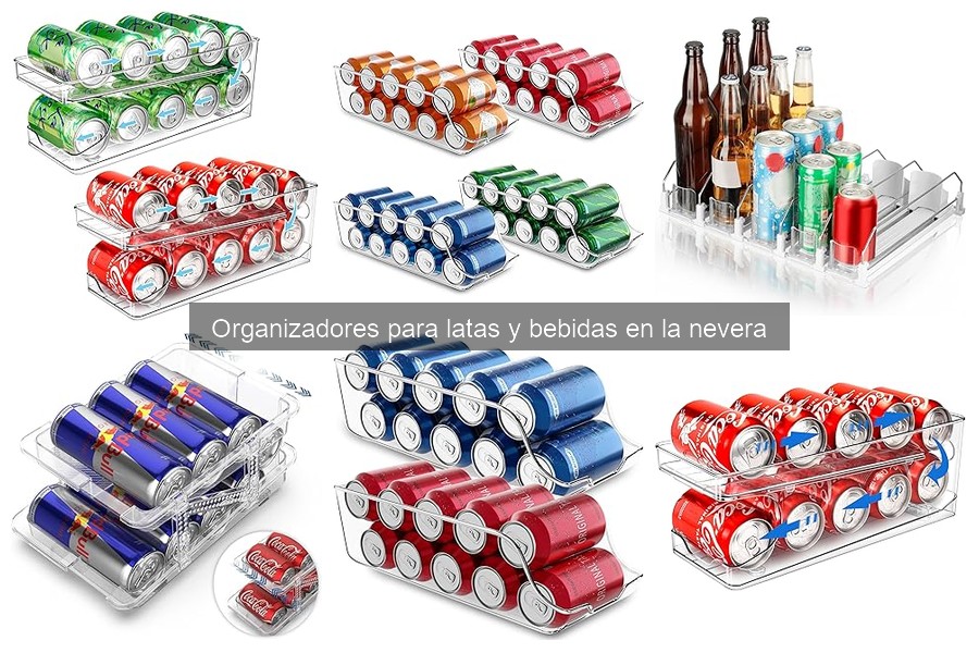 Mejores organizadores para latas y bebidas en la nevera 2023