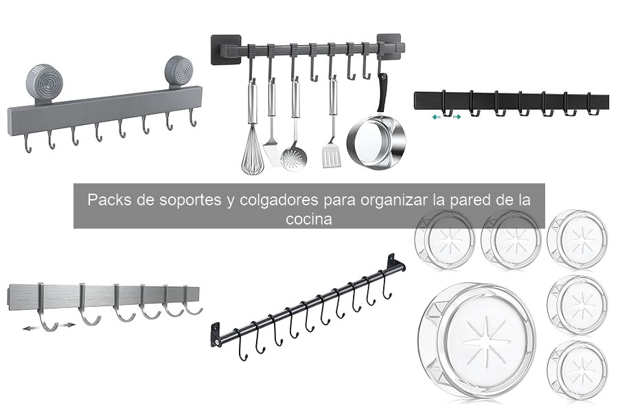 Mejores packs de colgadores para cocinas pequeñas