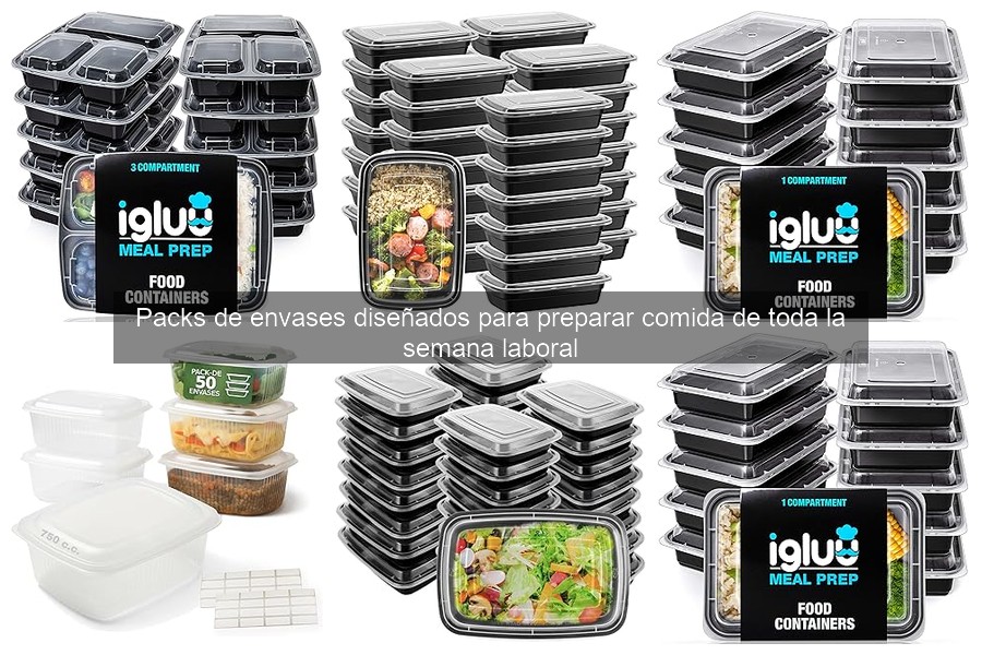 Mejores packs de envases para preparar comida en 2023