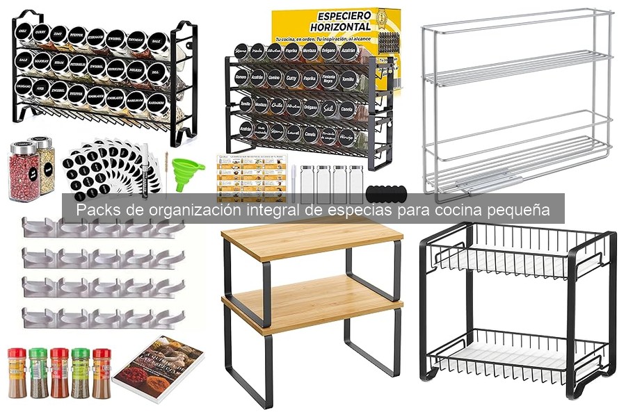 Mejores packs de organización de especias para cocinas pequeñas