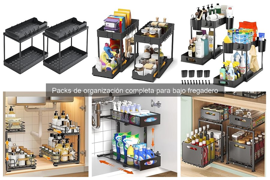 Mejores packs de organización para bajo fregadero en 2023