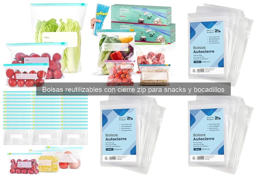 Mejores prácticas para usar bolsas reutilizables con cierre zip