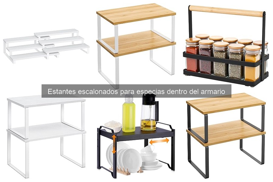 Mejores precios y dónde comprar estantes escalonados para especias