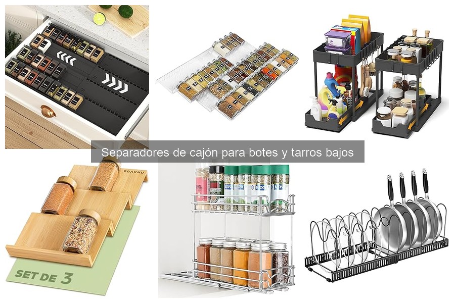 Mejores Separadores de Cajón para Botes y Tarros Bajos