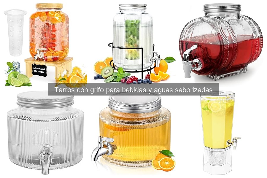 Mejores tarros con grifo para fiestas: comparativa 2023