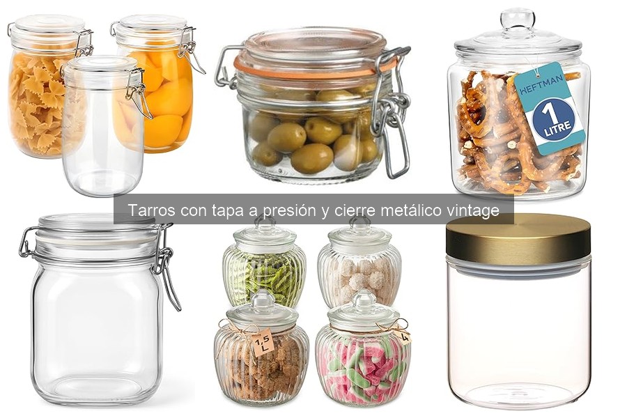 Mejores tarros con tapa a presión vintage para conservar alimentos