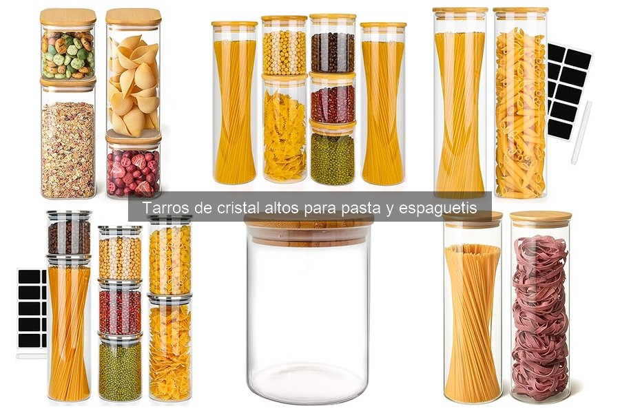 Mejores tarros de cristal altos para pasta: Guía de compra