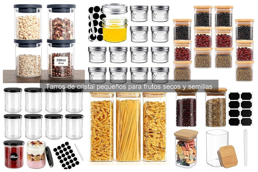 Mejores Tarros de Cristal Pequeños para Frutos Secos