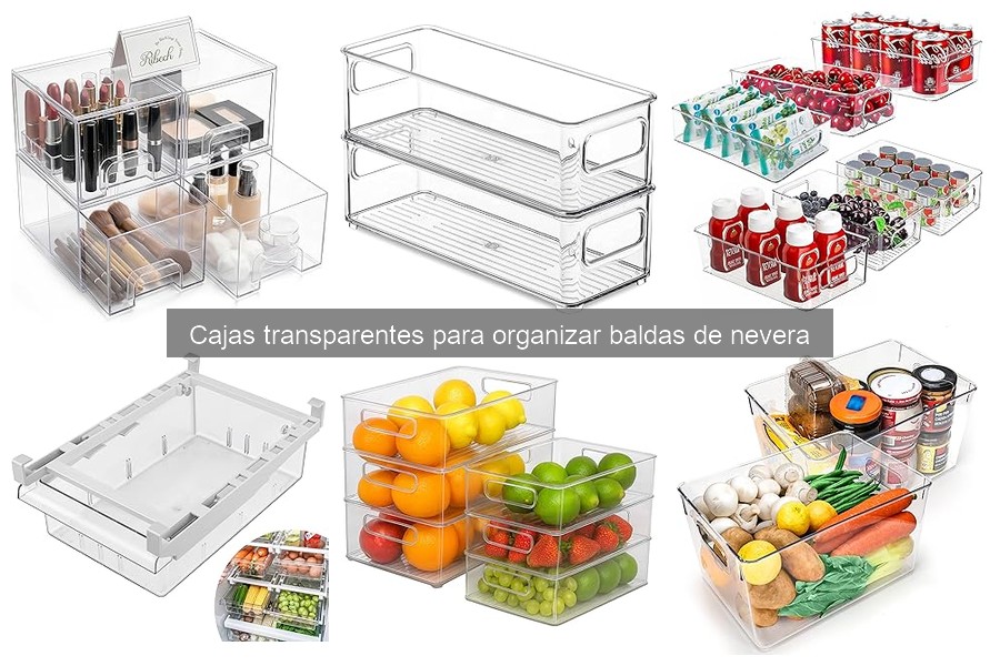 Ofertas en cajas transparentes para organizar tu nevera