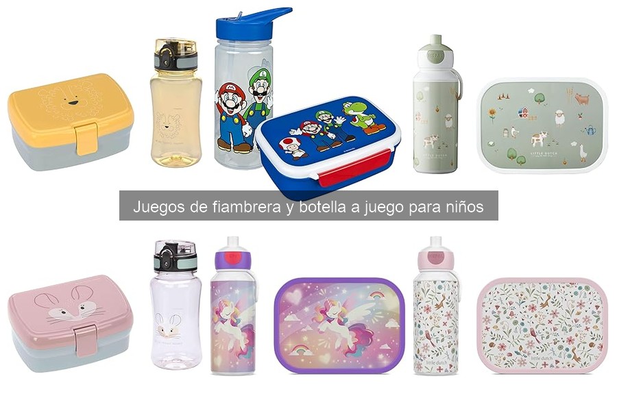 Ofertas en juegos de fiambrera y botella a juego para niños