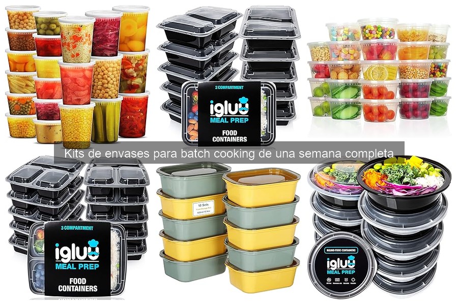 Opiniones de Kits de Envases para Batch Cooking de 1 Semana