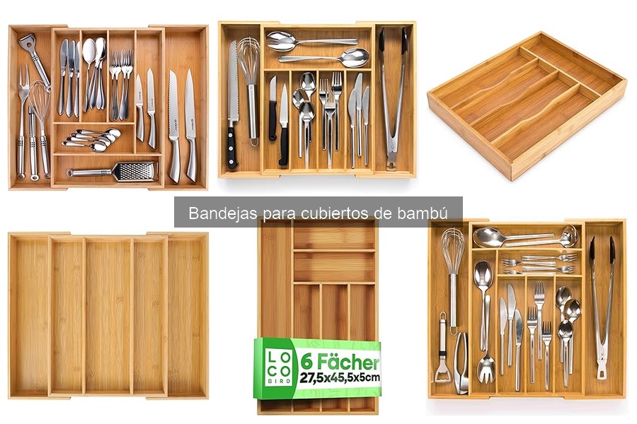 Opiniones sobre bandejas para cubiertos de bambú