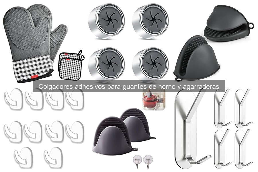 Opiniones sobre colgadores adhesivos para guantes de horno