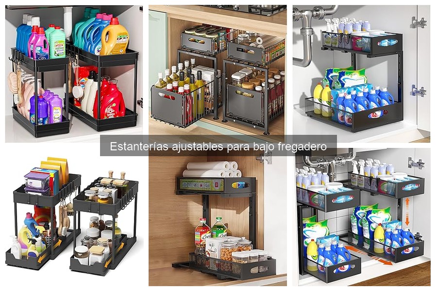 Opiniones sobre estanterías ajustables para bajo fregadero