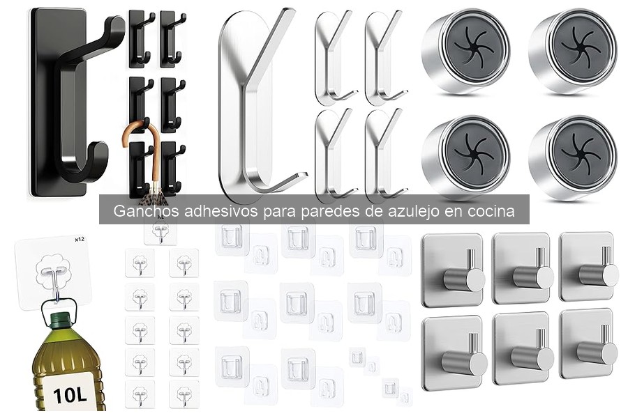 Opiniones sobre ganchos adhesivos para azulejos en cocina