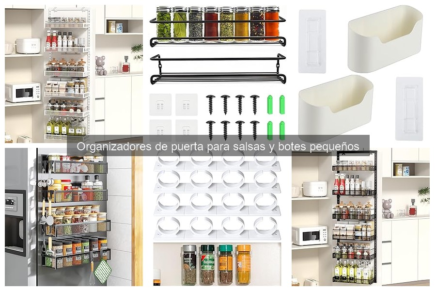 Opiniones sobre organizadores de puerta para salsas y botes
