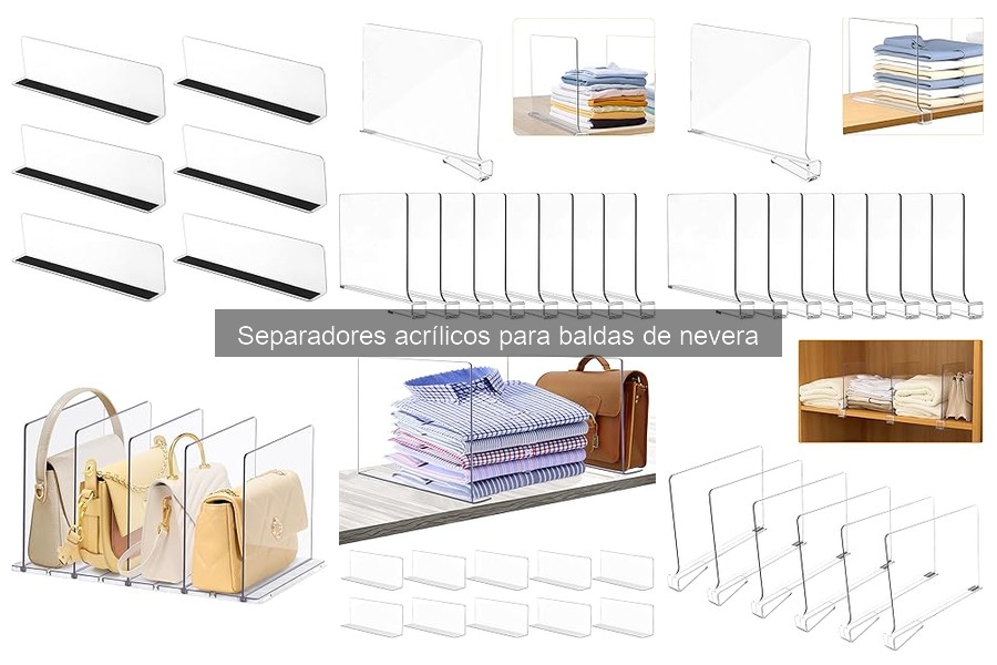 Opiniones sobre separadores acrílicos para nevera