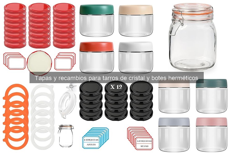 Opiniones sobre tapas de tarros de cristal y botes herméticos