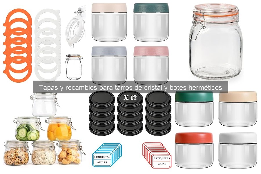 Opiniones sobre tapas para tarros de cristal y botes herméticos