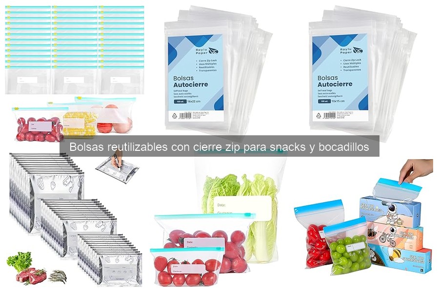Optimiza el espacio en la nevera con bolsas reutilizables zip