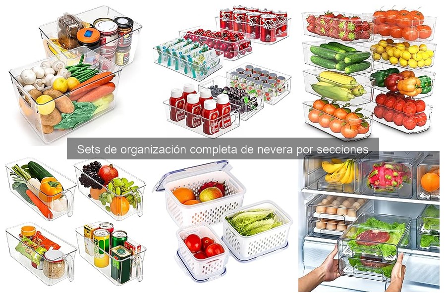 Optimiza tu nevera con sets de organización completa