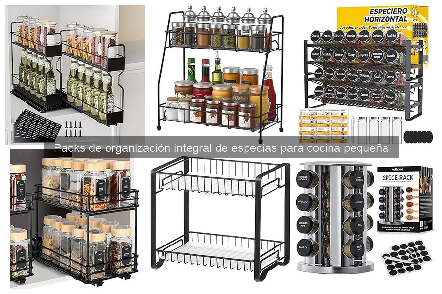 Organiza tu cocina pequeña: instalación de pack de especias