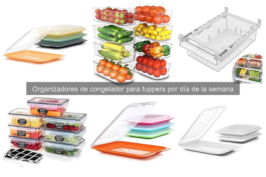 Organiza tu congelador por días con tuppers efectivos