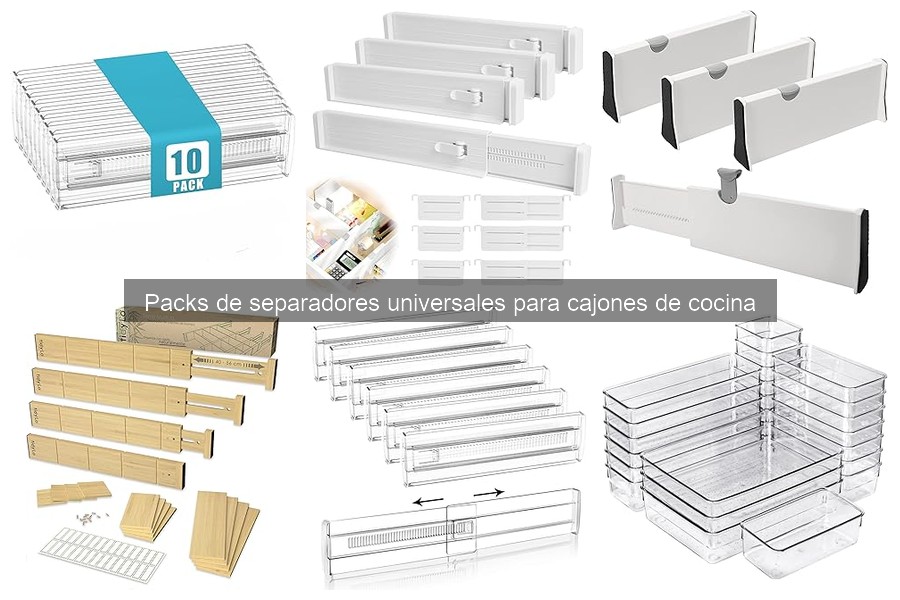 Organiza tus Cajones de Cocina con Separadores Universales
