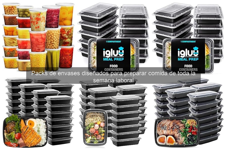 Organiza tus comidas semanales con envases prácticos