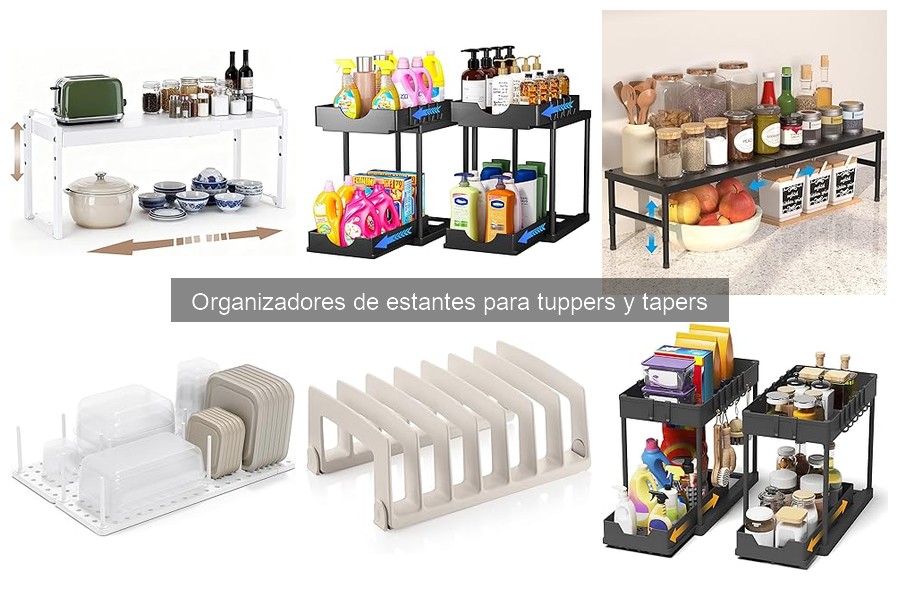 Organiza tus tuppers: guía para usar organizadores de estantes