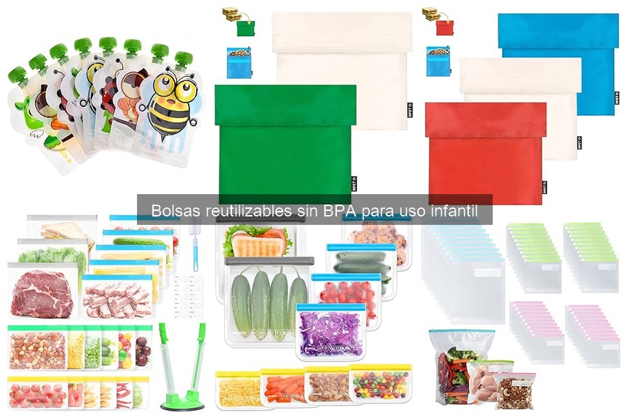 Precios de bolsas reutilizables sin BPA para niños 2023