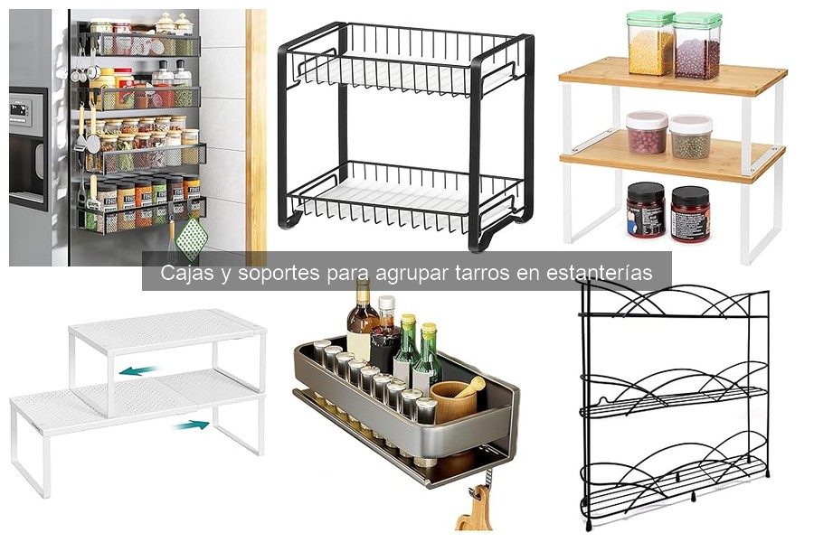 Precios de cajas y soportes para tarros en cocina