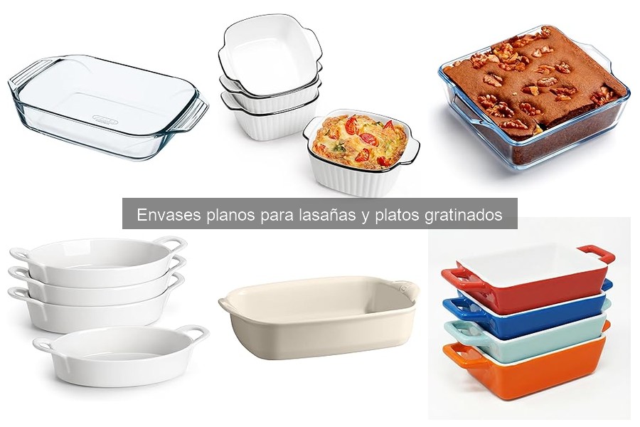 Precios de envases planos para lasañas y dónde comprarlos
