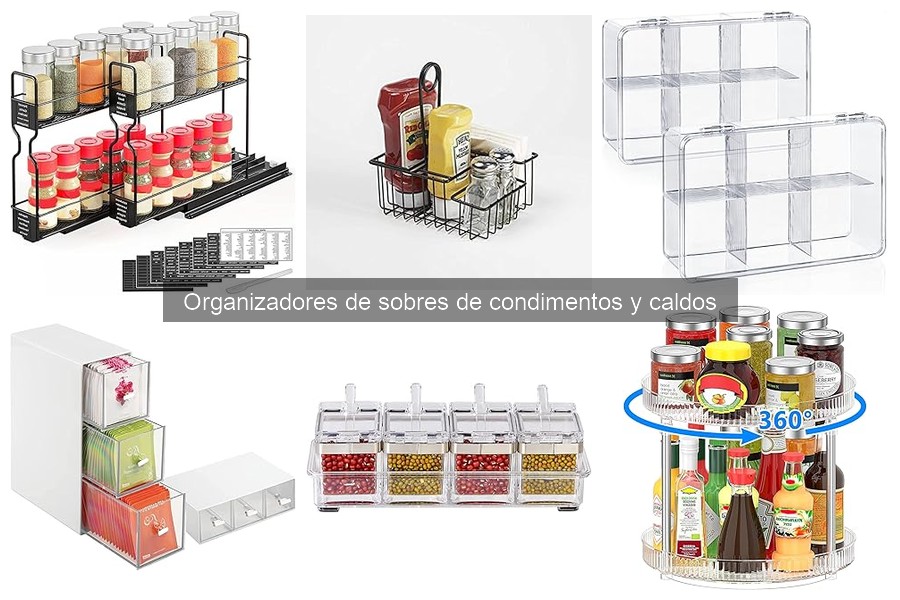 Precios de organizadores de sobres de condimentos y dónde comprarlos