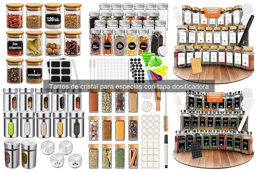 Precios promedio de tarros de cristal para especias en 2023